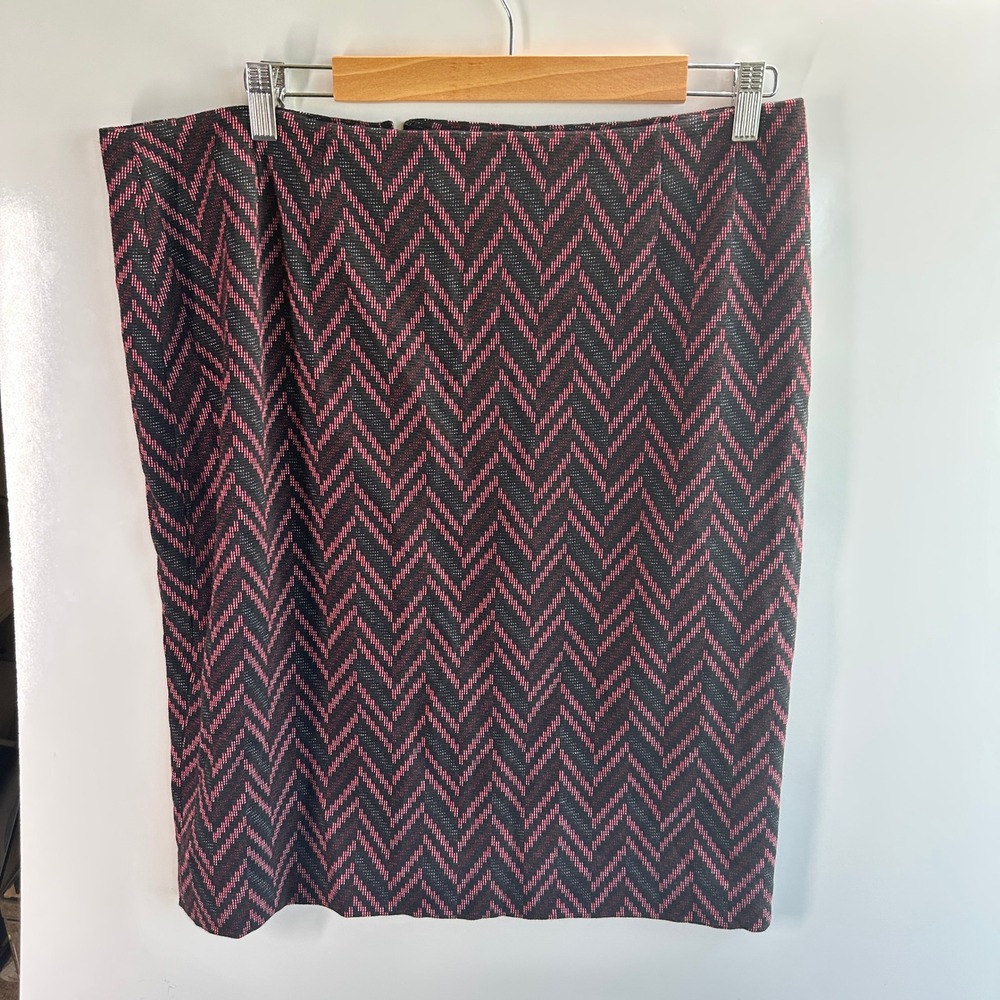 Kasper Chevron Pencil‎ Skirt Career Office Wear Business Casual Size 14 NWT - Picture 4 of 9